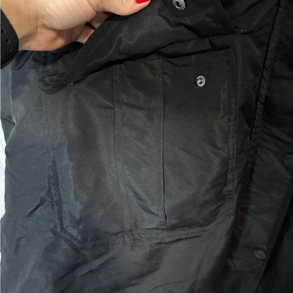Black super warm mid leng winter coat​​​ - Picture 3 of 9